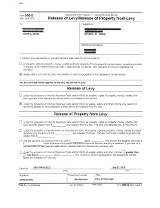 Phoenix AZ IRS Wage Garnishment Release Notice