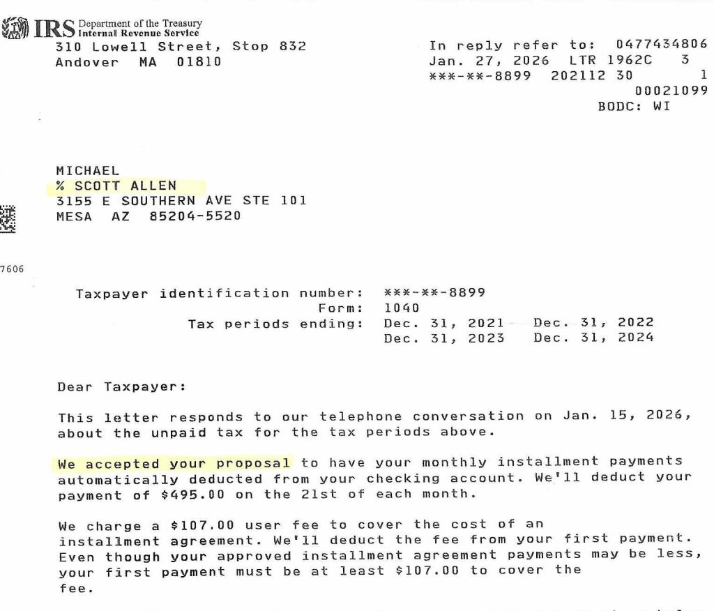 Avoid IRS Wage Garnishment Gilbert AZ