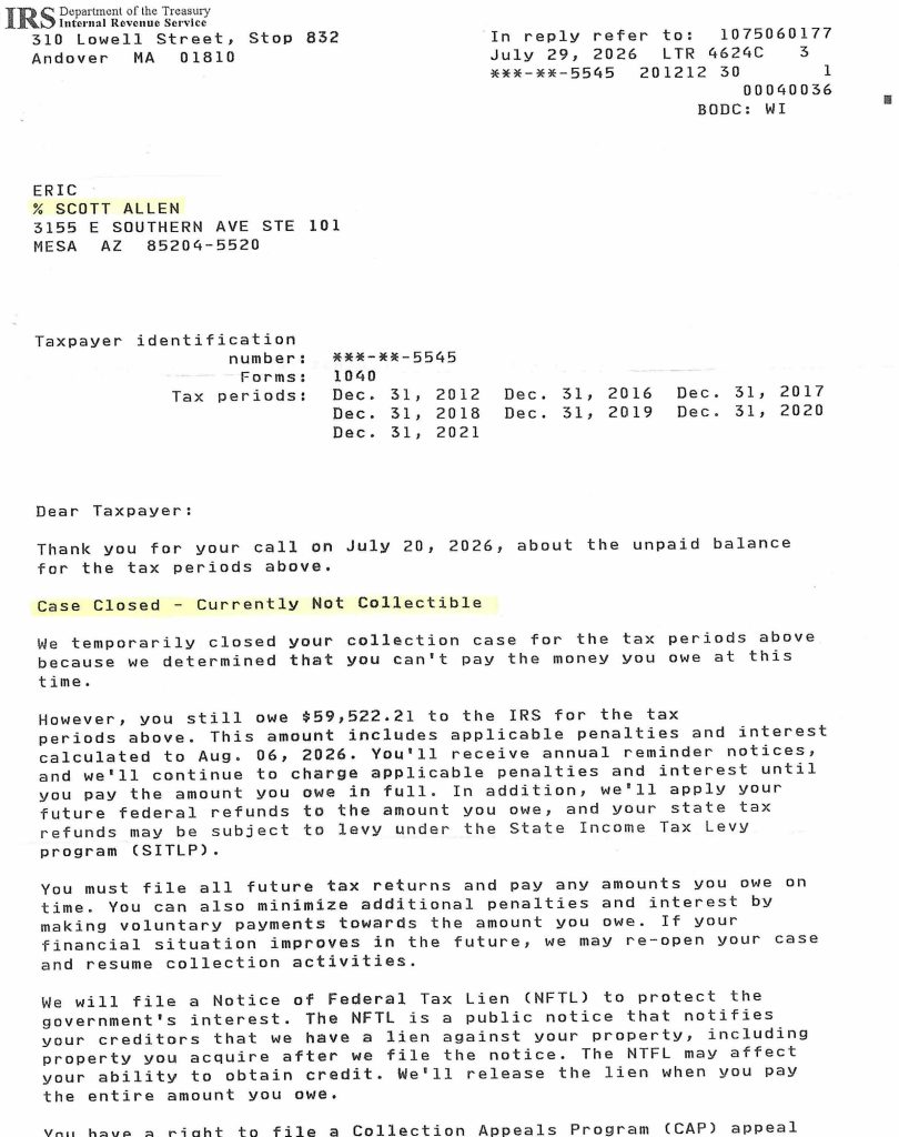 Aggressive IRS Negotiation in Mesa AZ