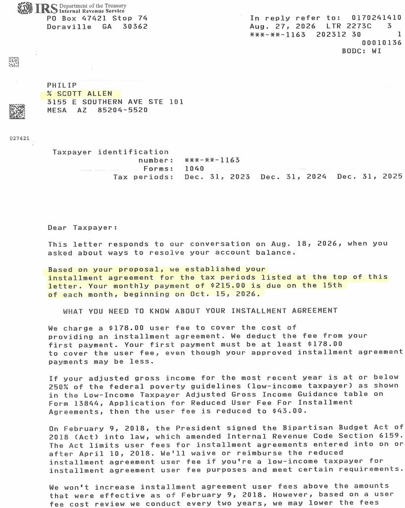 Negotiate IRS Debt in Mesa AZ