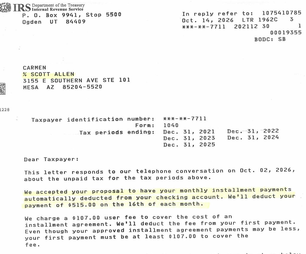 Settle IRS Debts in Phoenix Arizona